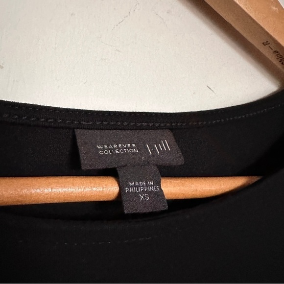 J. Jill Wearever Collection Essential 3/4 Sleeve T-Shirt Dress in Black XS - Picture 4 of 6